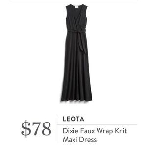 Leota black maxi dress